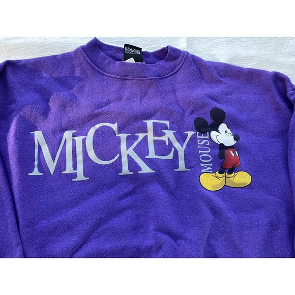 Brazos Sportswear Other - Vintage Mickey Unlimited Purple Sweatshirt XL Brazos Sportswear Disney Crewneck